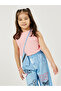 Pack of 3 - Plain Rib Knit Tank, Printed Denim Look Pants & Sling Bag - 2