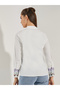 Embroidery Detail Cuffed Long Sleeve Shirt - 5