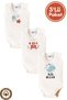 Unisex 100% Organic Cotton Hello Ocean Printed 3-6-9-12 Months 3-Piece Sleeveless Baby Bodysuit