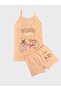 Donut BiKe Patterned Cotton Girl's Athlete Boxer Set