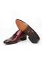 Bordo Color Lace-Up Genuine Leather Men's Shoes - 3