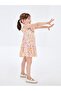 Square Collar Sleeveless Floral Patterned Baby Girl Dress - 2