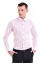 Pink Comfort Fit Striped 100% Cotton Slim Collar Long Sleeve Casual Shirt - 4