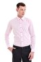 Pink Comfort Fit Striped 100% Cotton Slim Collar Long Sleeve Casual Shirt - 3