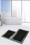 Digital Printed Washable Non-Slip Bathroom Written Mat Toilet Set - 5