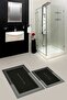 Digital Printed Washable Non-Slip Bathroom Written Mat Toilet Set - 6