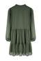 Khaki Plain Wide Cut Polka Dot Chiffon Fabric Woven Winter Dress Twoaw25El00276 - 7