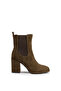 Suede Heeled Boots - 4