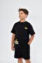 Great Day Coming Text Printed Black Children's T-Shirt - 3