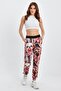 Knitted Sweatpants Jogger with Elastic Waist and Leg Metrage Print - 5