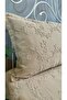 Embroidered Beige Bedspread Set Pique Set Detailed Multi-Purpose Cover - 6