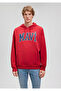Logo Printed Hooded Red Sweatshirt 067149-81773 - 3