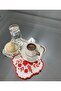 زهرة نمط ثقب العمل كوكتيل منديل واحد - 3