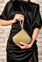 Gold Women's Imported Crystal Stone Evening Bag - 3