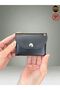Credit Card Holder Minimalist Double Eyed Wallet And Card Holder Unisex Vegan Leather Card Holder - 5
