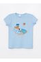 Crew Neck Short Sleeve Printed Baby Boy Pajama Set with Shorts - 2