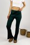 Women's Corduroy Striped Combed Cotton Pajama Bottoms Tracksuit Army Green - 5