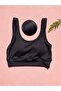 Women's 4 Pieces Corded Fabric Thick Strap Padded Blouse-Half Undershirt (Plum-Black-Green-Taşgri) - 4