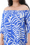 Women's Plus Size Saks Woven Viscose Fabric Elastic Collar Short Sleeve Dress 65N38173 - 6