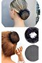 Mesh Detailed Black Color Knob Buckle Ballerina Model Knob Buckle - 2