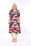 Multi-Colored Skirt with Ruffles and Pockets Plus Size Dress - 2