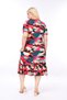Multi-Colored Skirt with Ruffles and Pockets Plus Size Dress - 5
