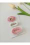 Buckle Flower Motif Handmade 3-Piece Snap Buckle Set - 2