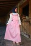 Shoulder Tie Belted Pink Gilet - 6
