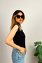 Women's Zero Sleeve Half Turtleneck Bodysuit Mixed Color 2 Pieces - 5