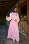 Shoulder Tie Belted Pink Gilet - 4