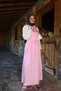 Shoulder Tie Belted Pink Gilet - 9