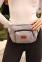 New Model Unigue Written Two-Pocket Canvas Waist Bag - 2