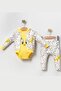 Little Chick Tweety Printed 3-Piece Baby Set with Cardigan