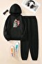 GIRL'S HOODED TRACKSUIT SET