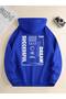 Unisex Dream Successful Printed Oversized Winter 3-Thread 100% Cotton Hooded Sweatshirt Hoodie