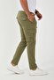 Men's Elastic Waist Cargo Pocket Casual Khaki Trousers - 4