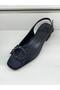 Diva Black Satin - Women's Casual Shoes with Stone Detail - 8
