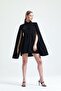Shirt Collar Ghost Sleeve Dress - 3