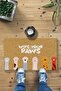 Wipe Your Paws Paws Decorative Door Front and Indoor Mat 45X70