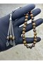 Natural Stone Tiger's Eye Prayer Beads 8mm Sphere Cut 33 Prayer Beads - 2