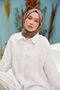 Hijab Bamboo Scarf Shawl Bitter Brown Color - 3