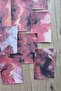 15 Pcs Red Themed Scrapbook Paper Set Bullet Journal Decoupage Paper Smoke Marble - 4