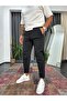 Scuba Fabric Asymmetrical Cut Detailed Boyfriend Fit Sweatpants - 2