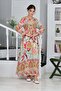Young Girls' Cotton Viscose Fabric Patterned Long Hijab Dress - 8