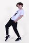 Ataturk printed unisex children's short sleeve black-white bottom-top set - 5