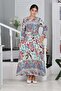 Young Girls' Cotton Viscose Fabric Patterned Long Hijab Dress - 7