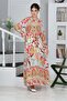 Young Girls' Cotton Viscose Fabric Patterned Long Hijab Dress - 5