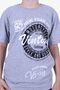 Vintage 95 Summer Printed Boy's Summer Bottom-Top Melange Gray Suit - 4