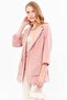 Dried Rose Linen Oversize Jacket - With Pockets, ARM-24Y001065 - 3