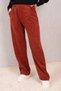 Women's Tile Waist Elastic Waist Pocket Wide Leg Velvet Trousers ARM-24K001060